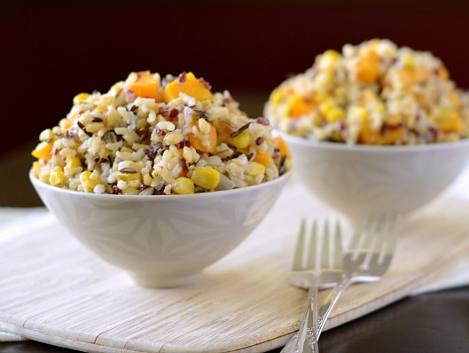 Roasted Butternut Squash with Wild Rice